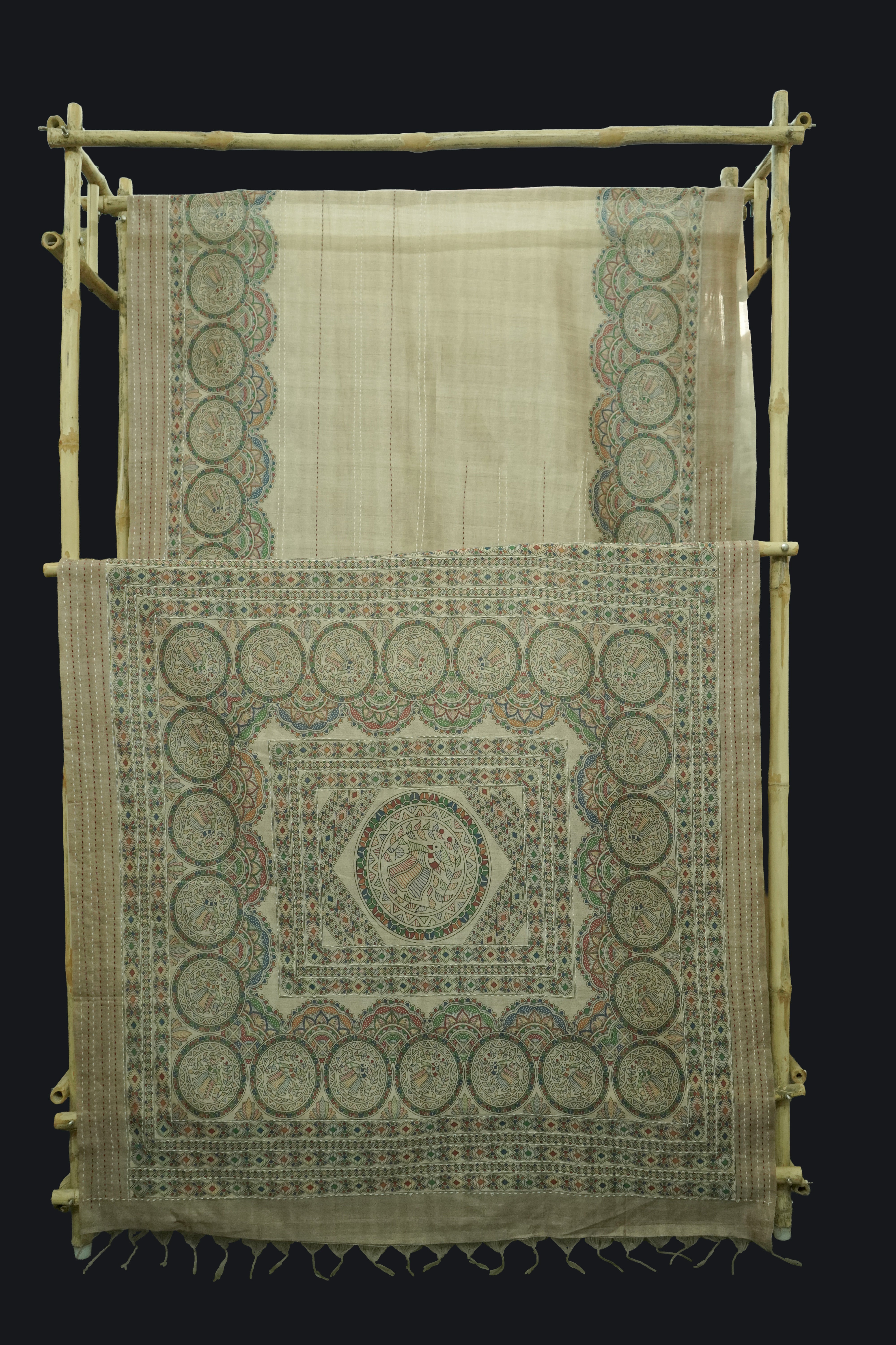 Gond Art Bamboo Silk Saree