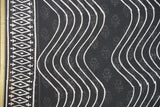 Chanderi Silk Cotton Dabu Print Suit – Black