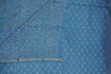 Chanderi Silk Cotton Dabu Print Suit – Sky Blue