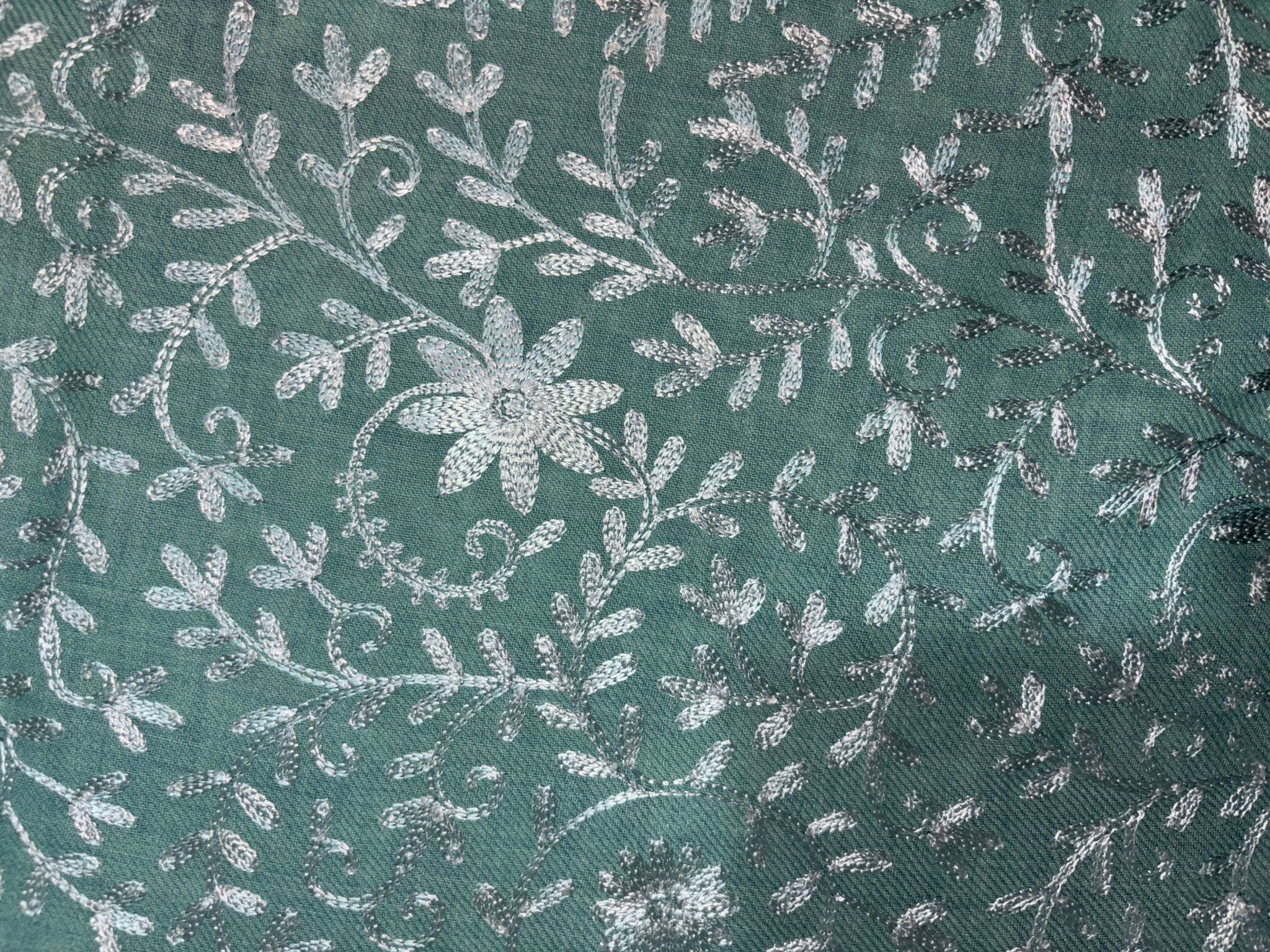 Pashmina Aari Work Wool Shawl