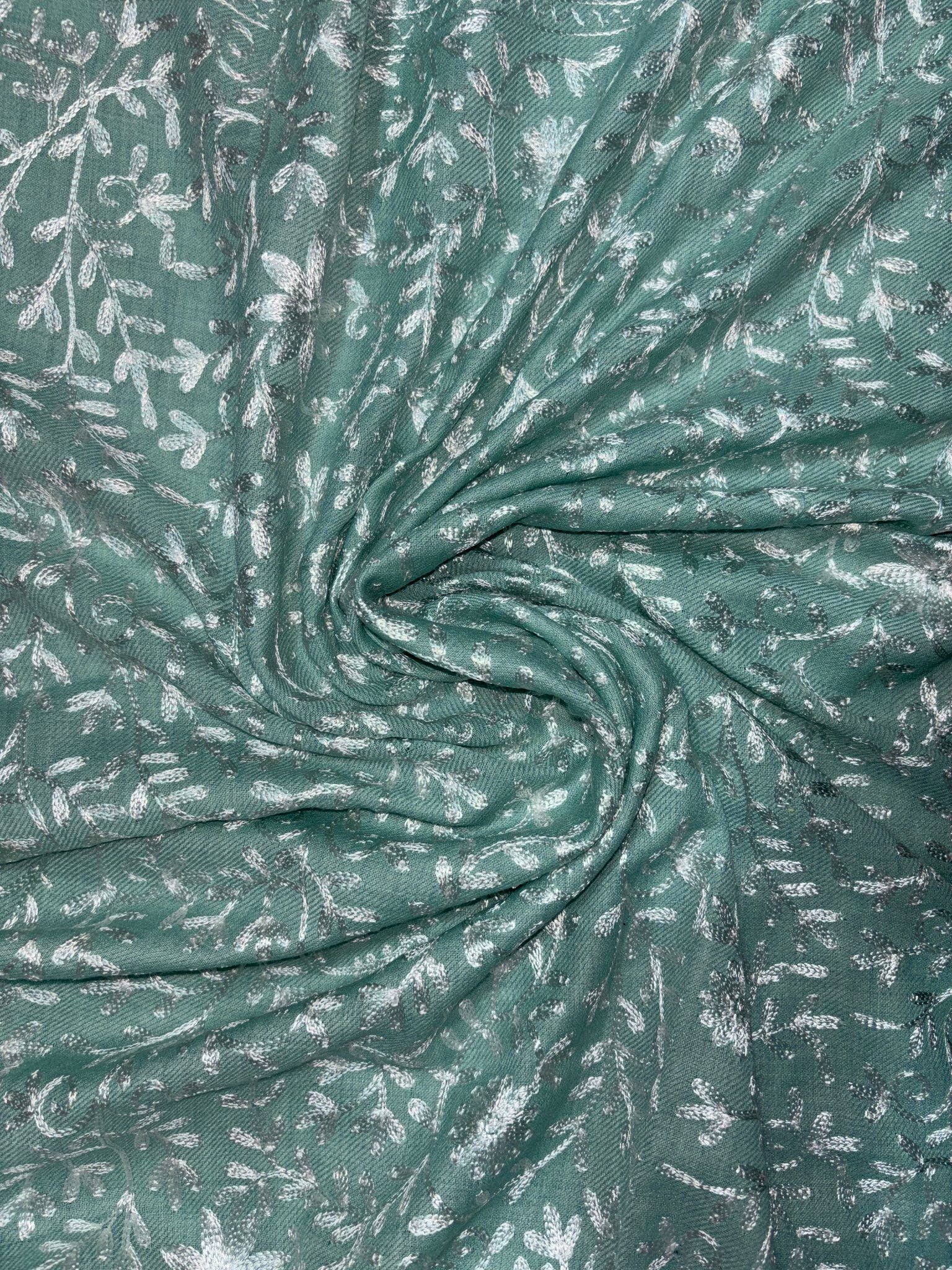 Pashmina Aari Work Wool Shawl