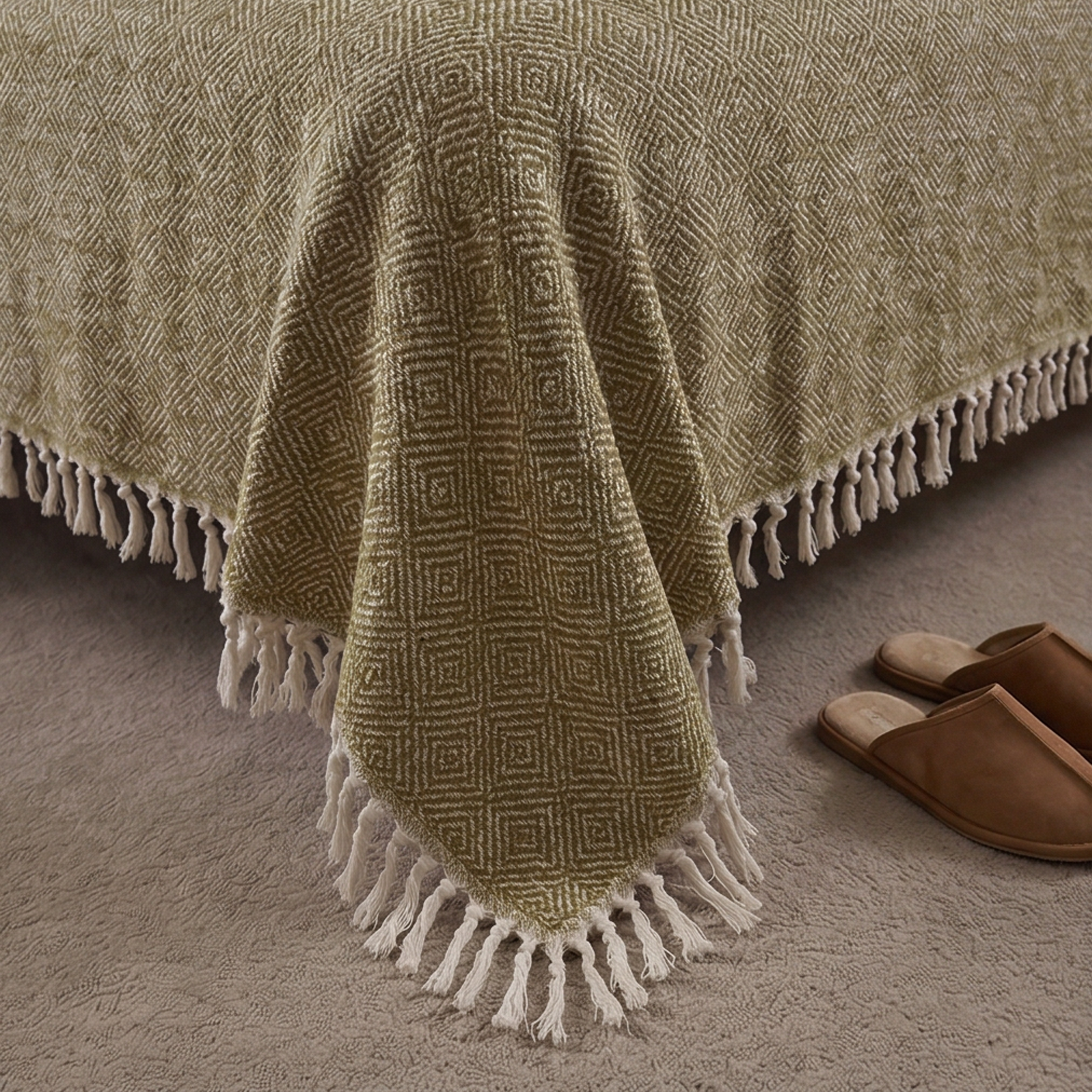 Kachcha Suti Pure Cotton Handwoven King Size Bed Cover