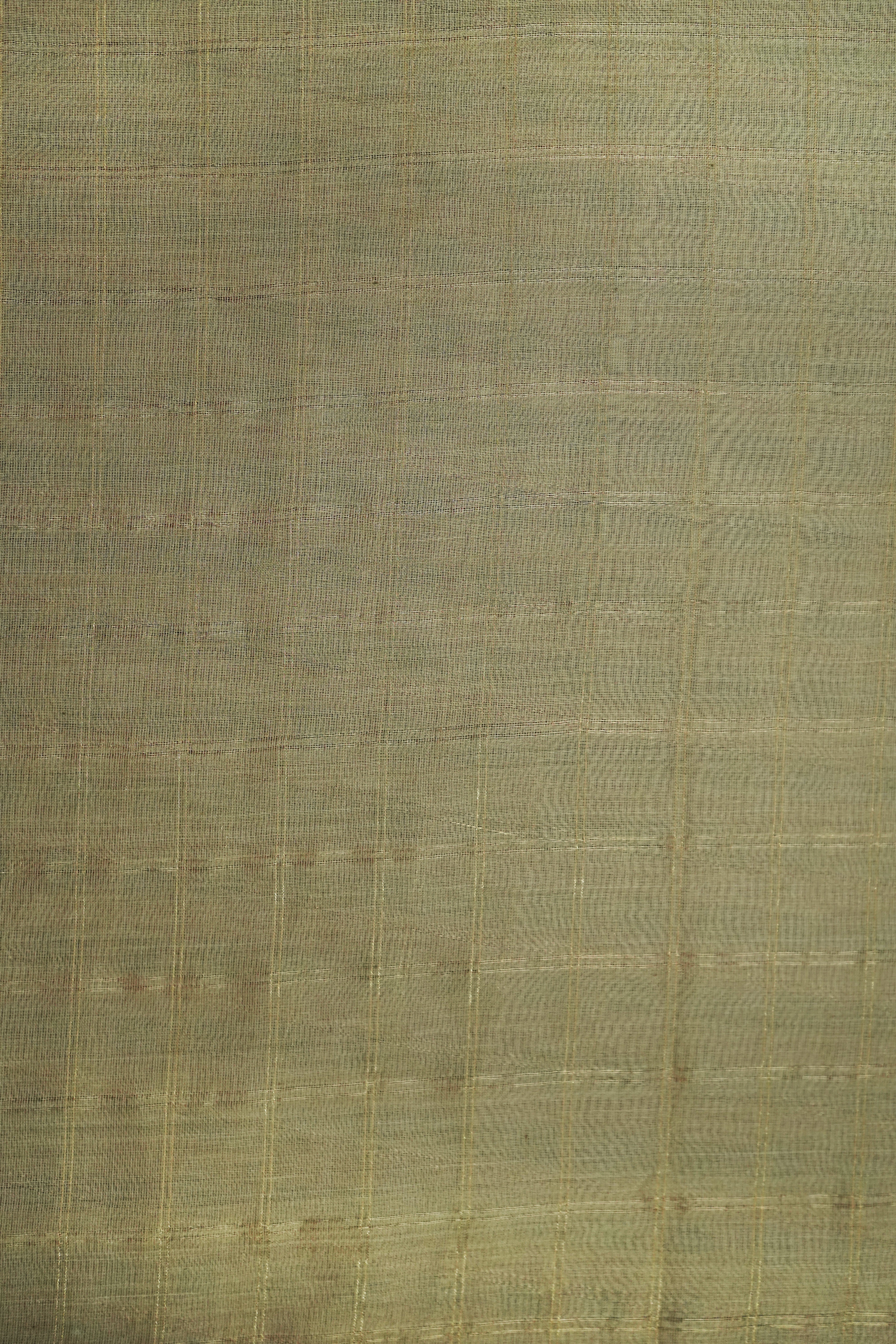 Maheshwari Cotton Silk Saree with Silk Check Border