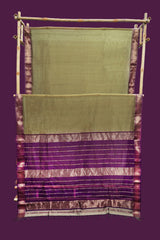 Maheshwari Cotton Silk Saree with Eye Border