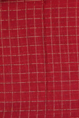 Maheshwari Cotton Silk Saree with Silk Check Border