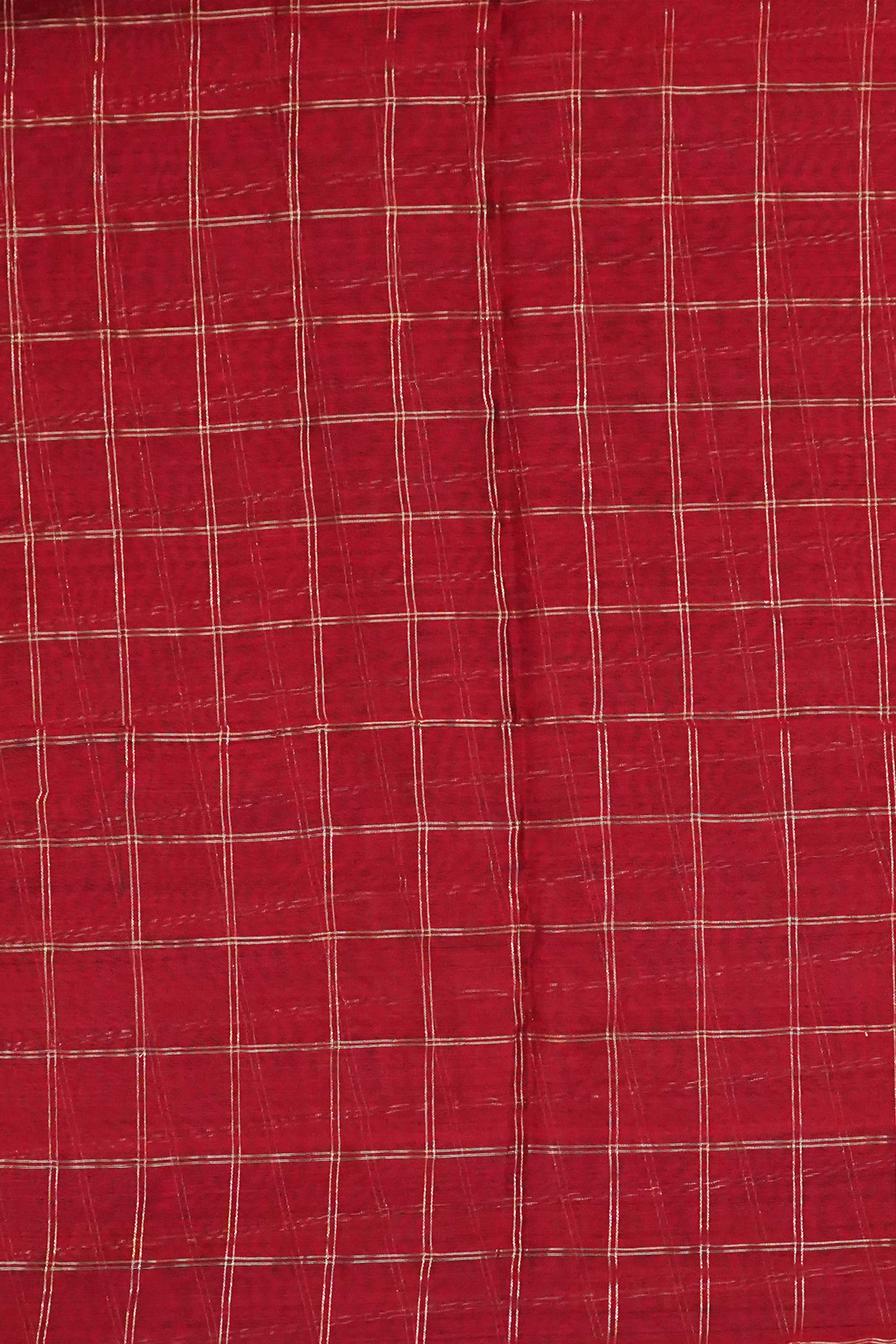 Maheshwari Cotton Silk Saree with Silk Check Border