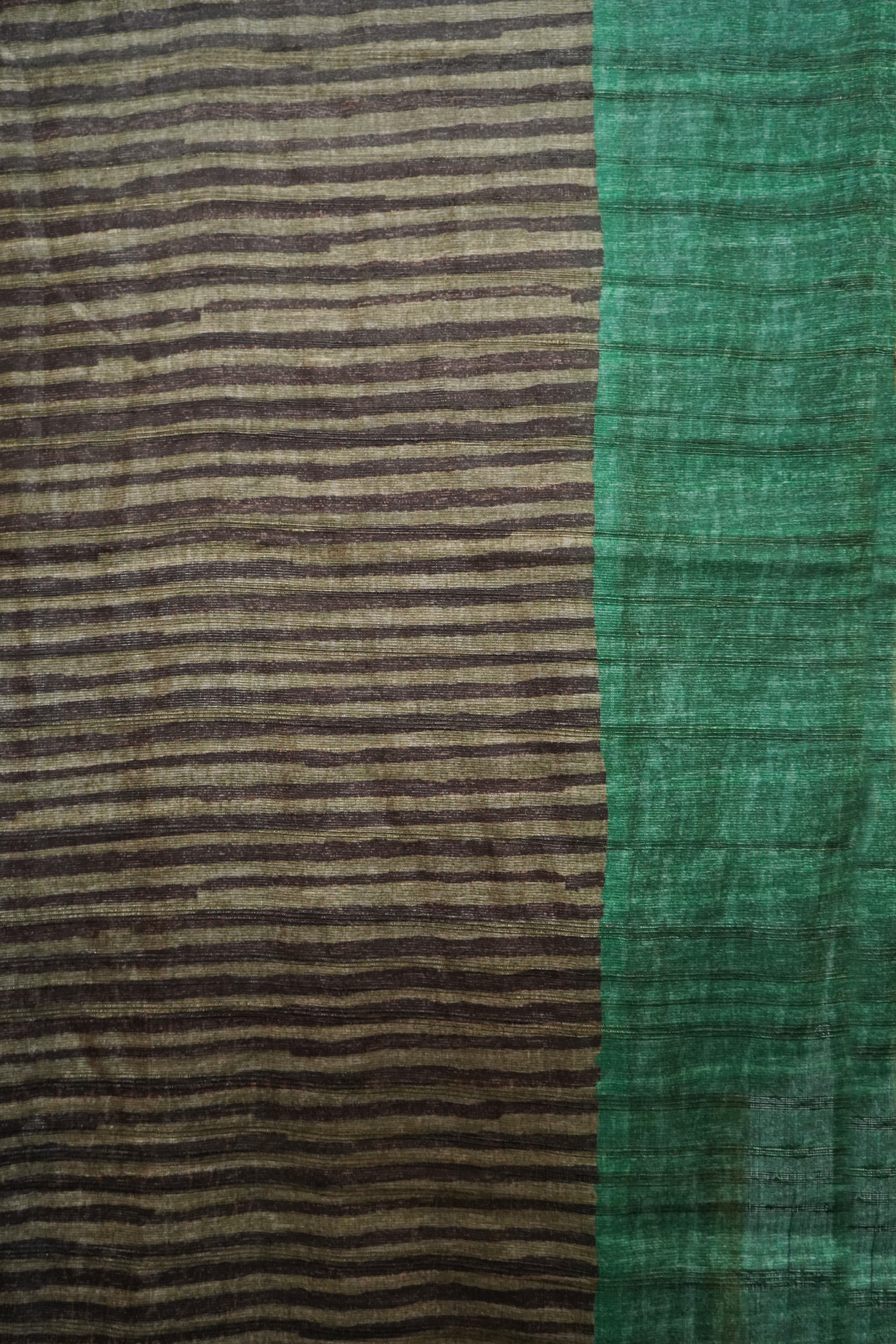 Pure Kosa Silk Saree with Hand Kantha Work