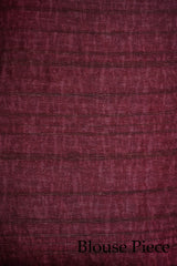 Pure Kosa Silk Saree with Hand Kantha Work
