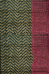 Pure Kosa Silk Saree with Hand Kantha Work