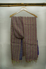 Reversible Pure Silk Kantha Handcrafted Dupatta