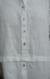 Pure Linen White Shirt for WomenBreathable Summer Wear
