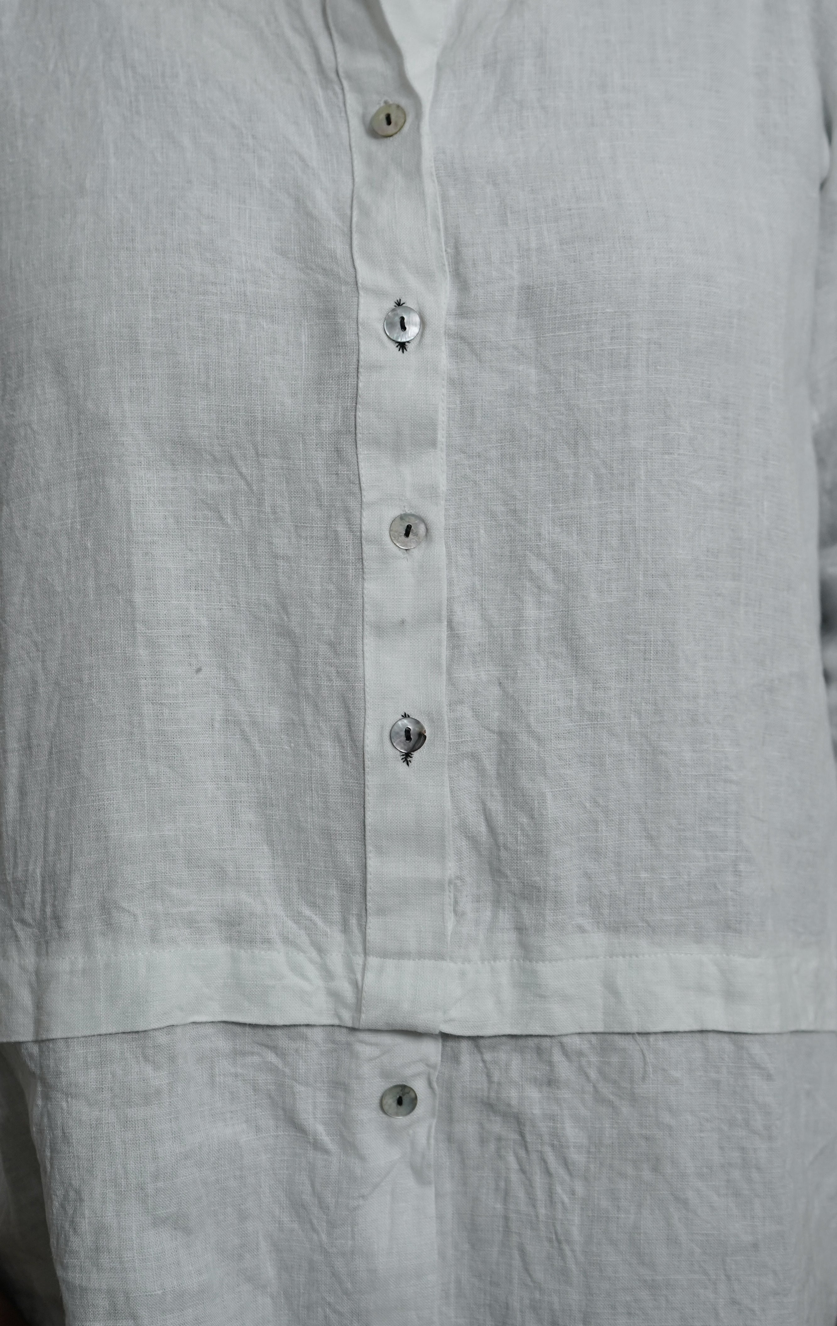 Pure Linen White Shirt for WomenBreathable Summer Wear