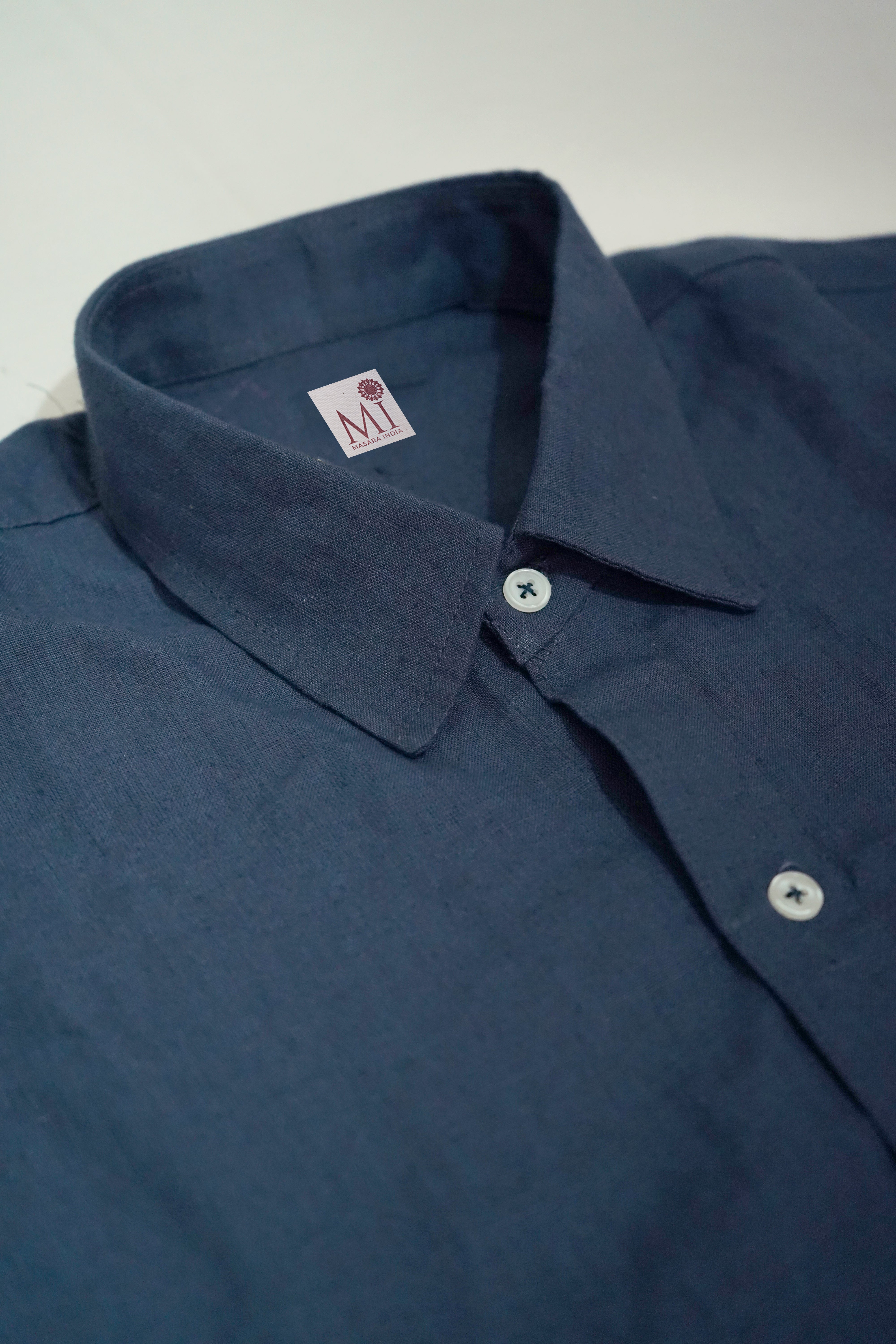 Men's Pure Linen Full Sleeve Regular Fit Shirt