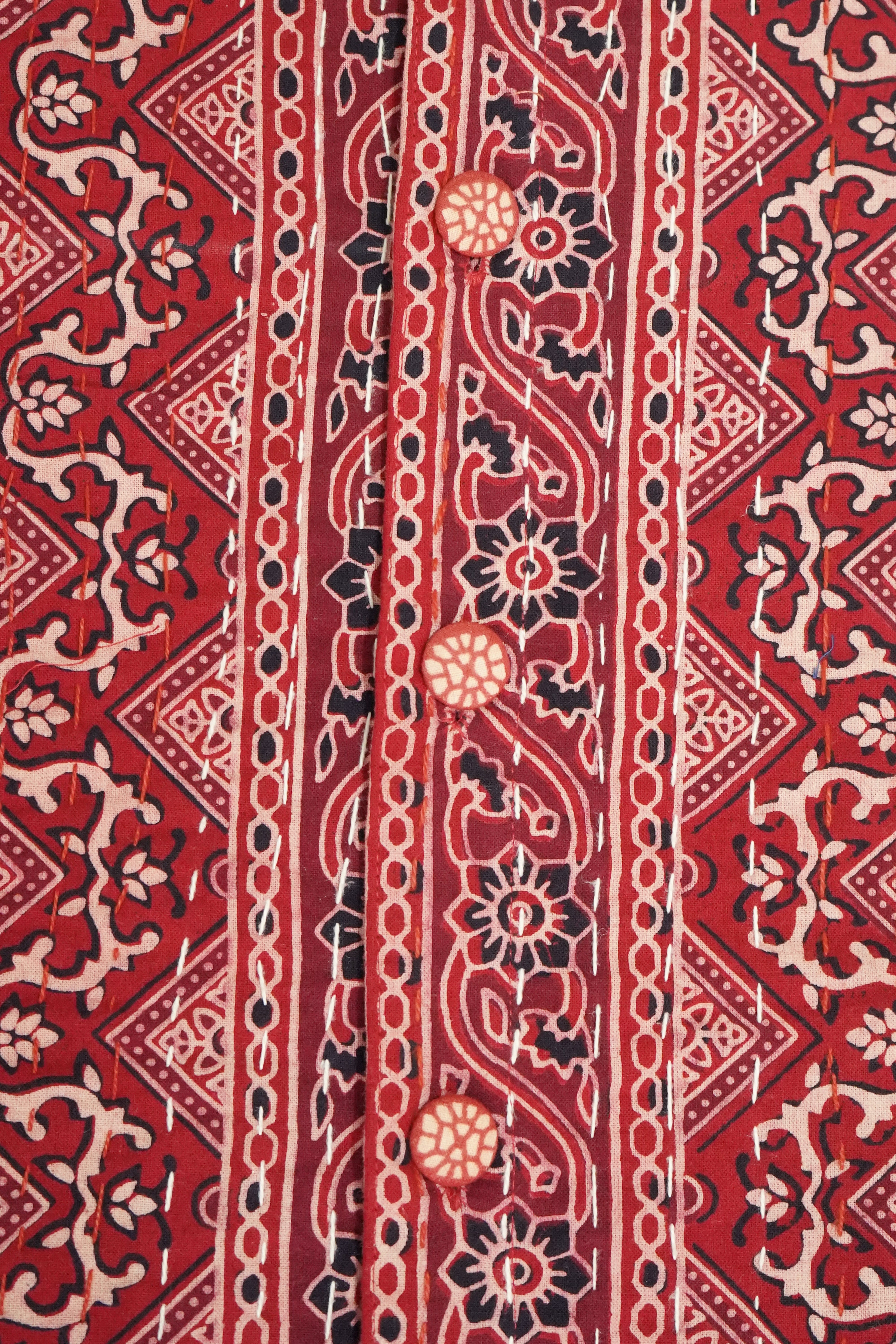 Ajrakh Kantha Jacket