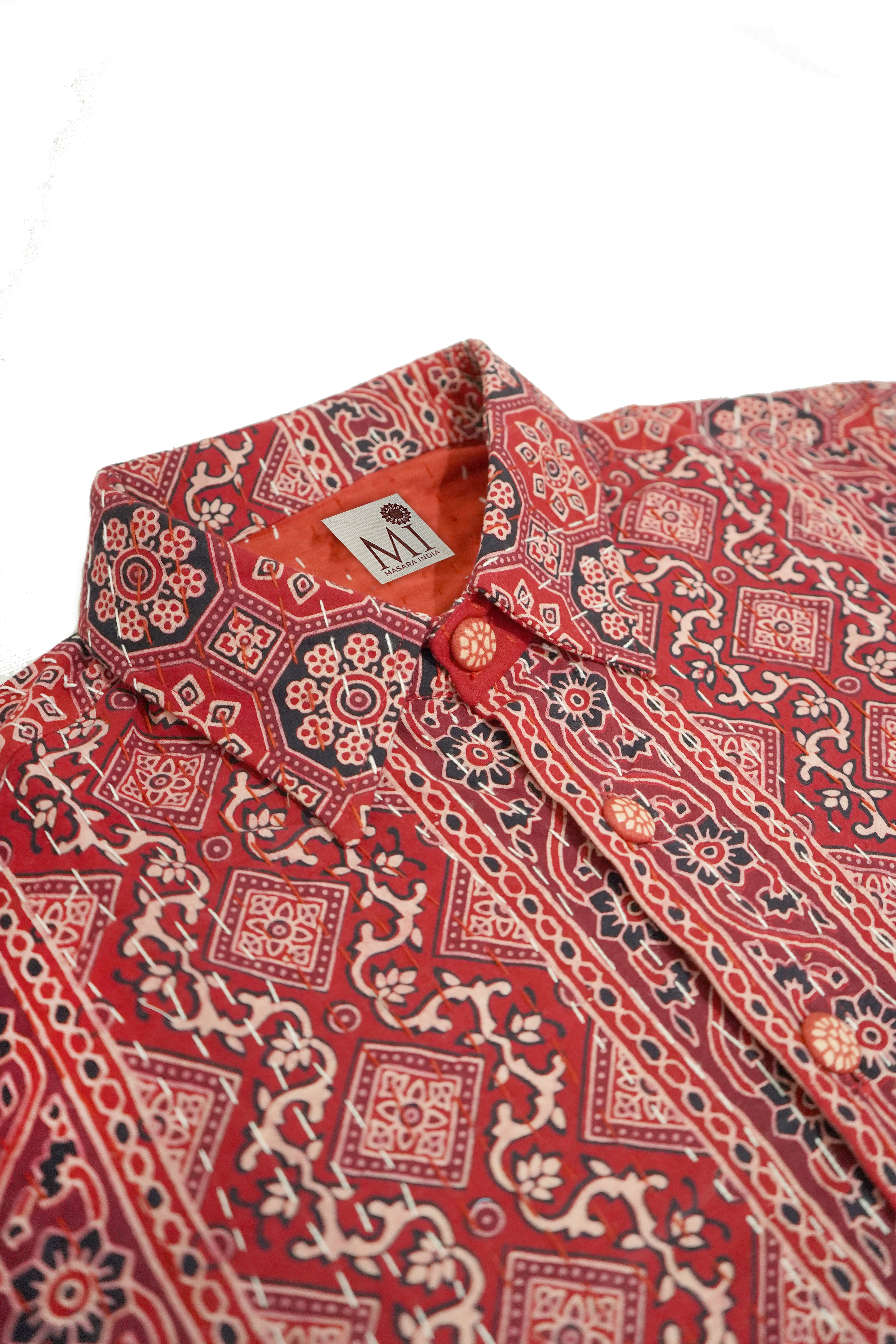 Ajrakh Kantha Jacket
