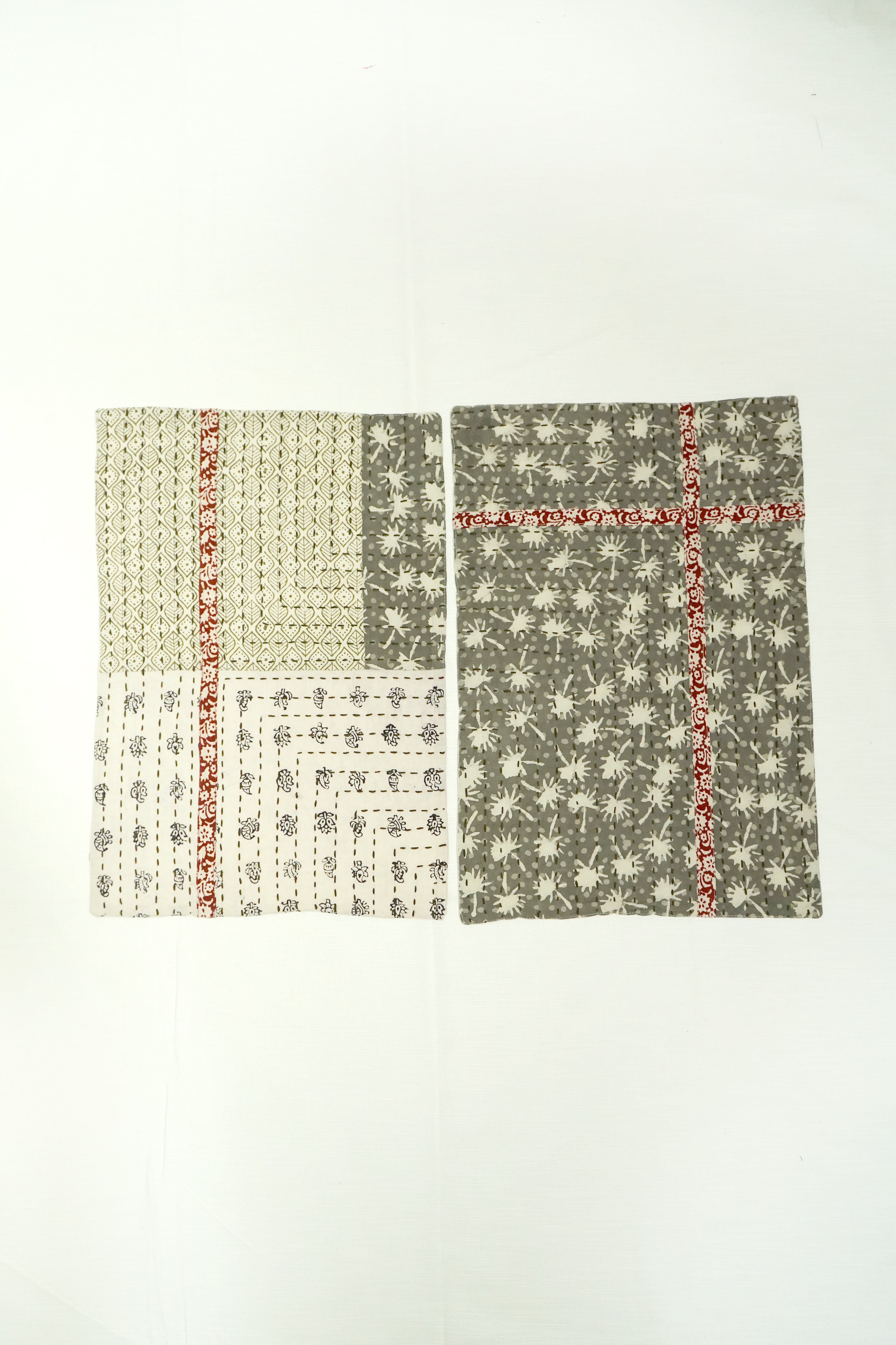 Handcrafted Kantha Work Dining Table Placemats – Set of 2