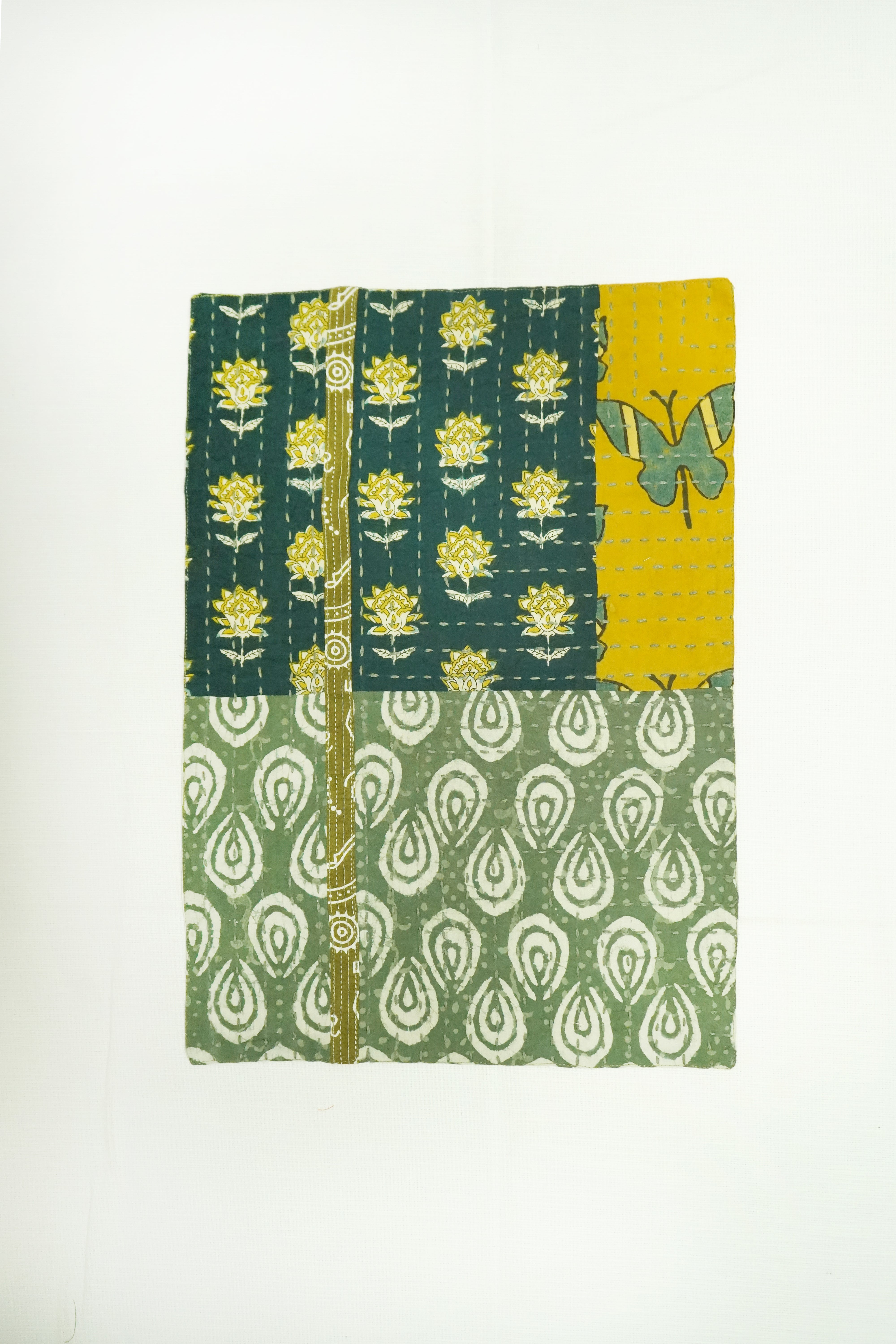 Handcrafted Kantha Work Dining Table Placemats – Set of 2
