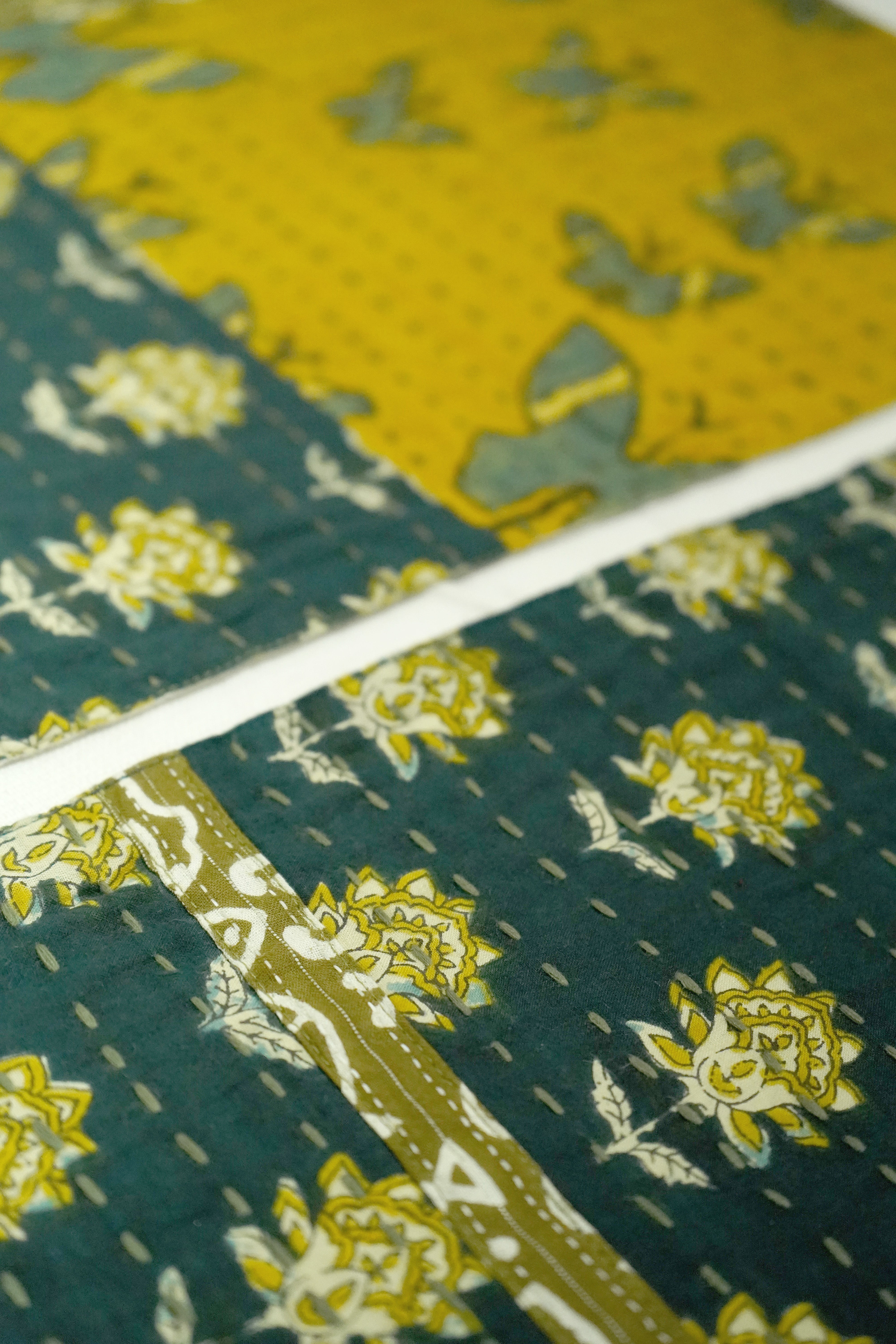 Handcrafted Kantha Work Dining Table Placemats – Set of 2