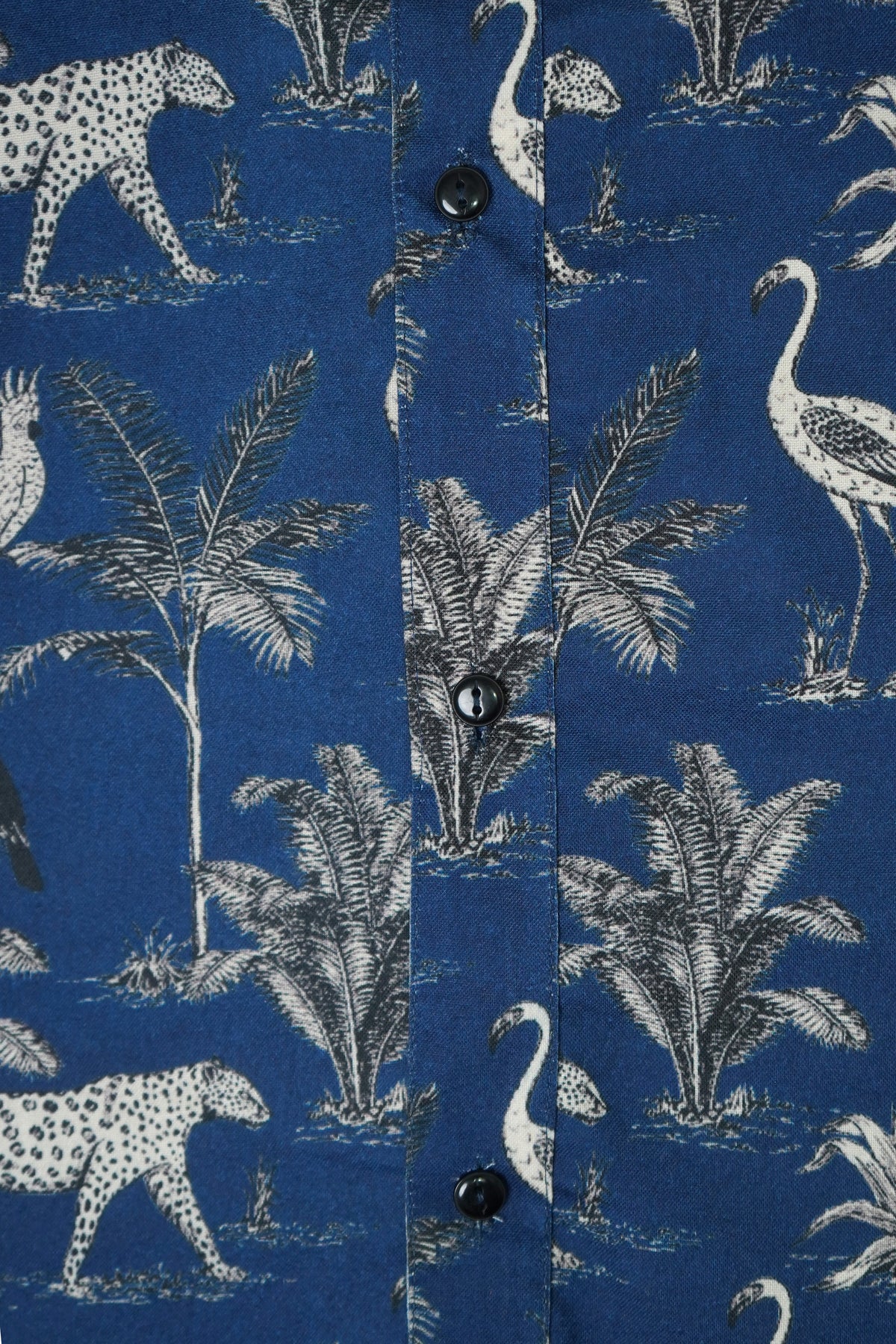 Mix Cotton Jungle Printed Men’s Shirt
