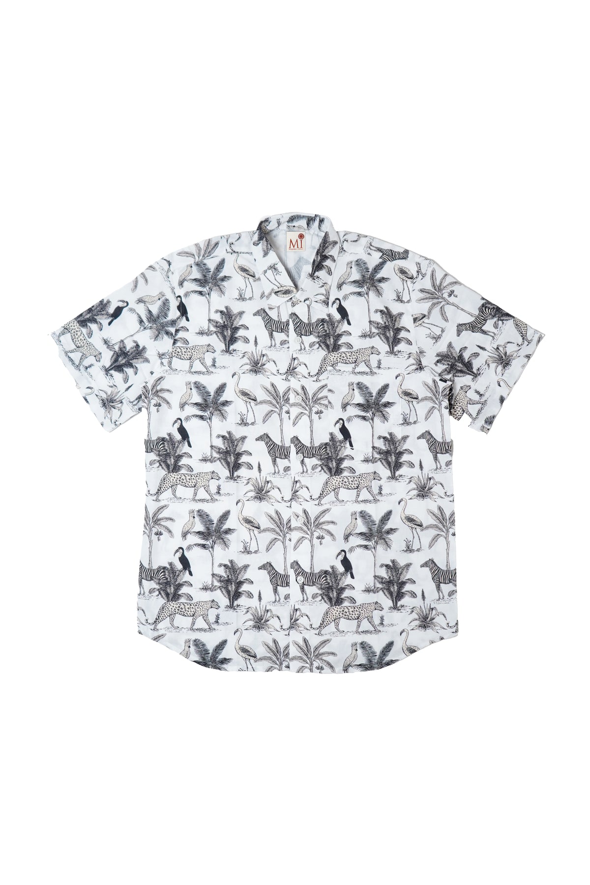 Mix Cotton Jungle Printed Men’s Shirt