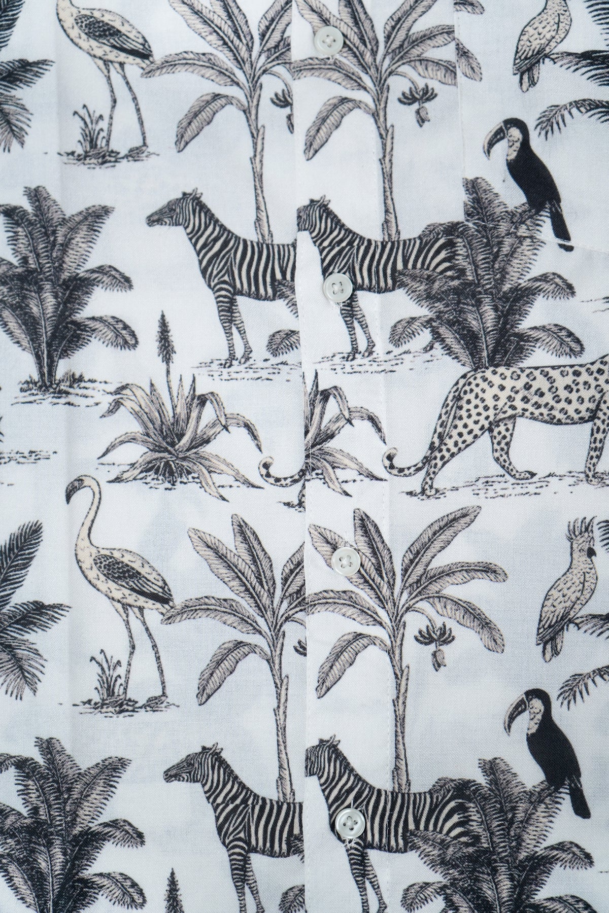Mix Cotton Jungle Printed Men’s Shirt