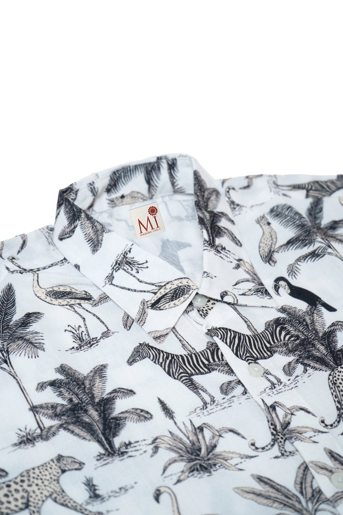 Mix Cotton Jungle Printed Men’s Shirt