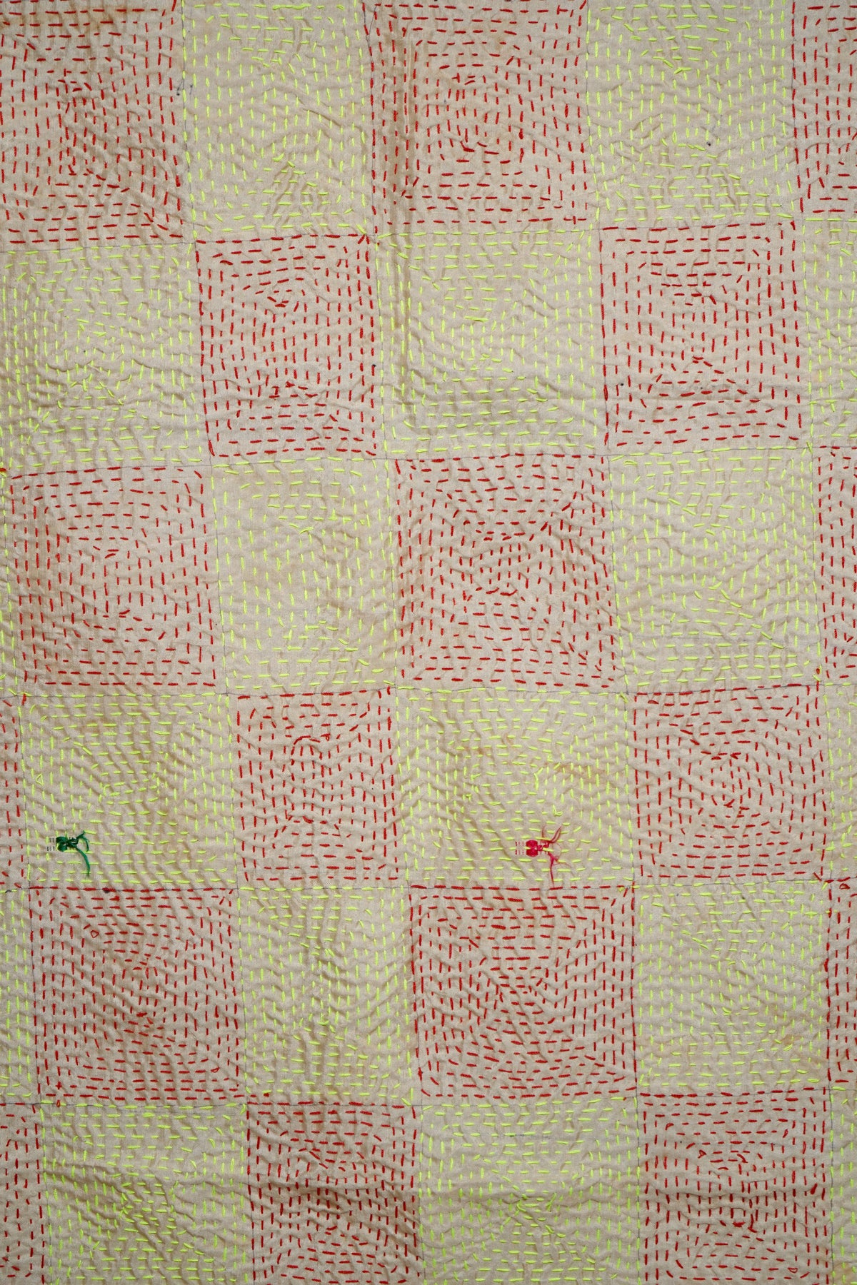 Reversible Handcrafted Kantha Work Silk Dupatta