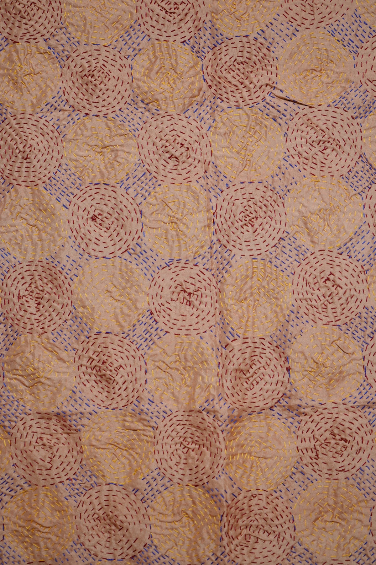 Reversible Handcrafted Kantha Work Silk Dupatta