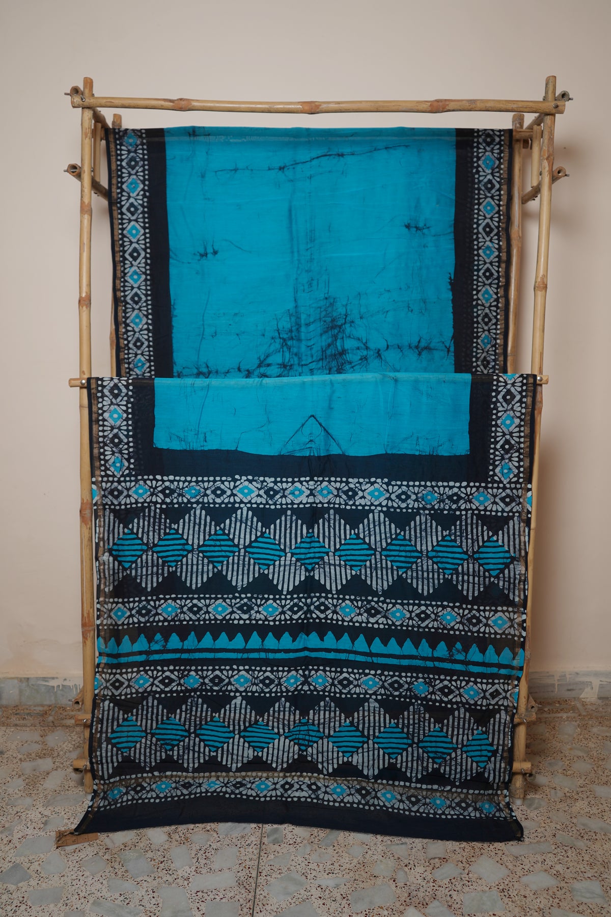 Chanderi Silk Cotton Printed Saree with Blouse Piece