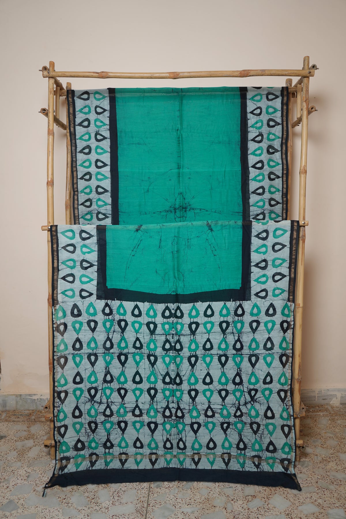 Chanderi Silk Cotton Printed Saree with Blouse Piece