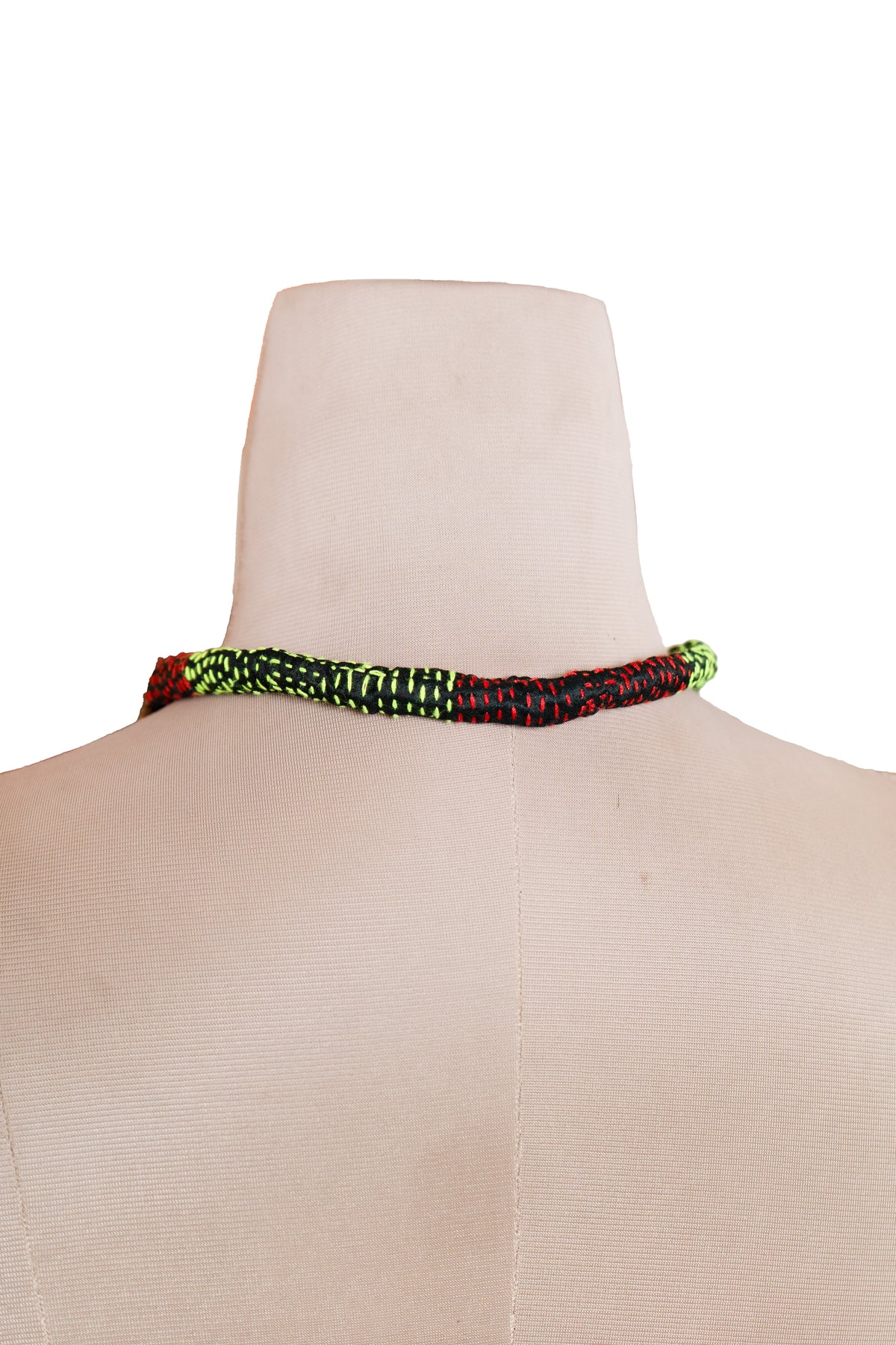 Handmade Recycled Silk Bead Necklace