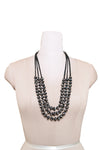Handmade Recycled Silk Bead Necklace