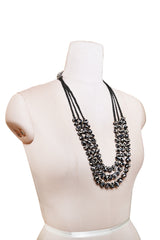Handmade Recycled Silk Bead Necklace