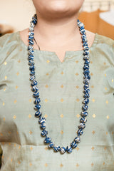 Handmade Recycled Silk Bead Necklace