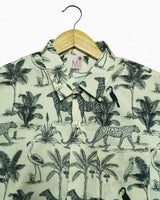Mix Cotton Jungle Printed Men’s Shirt