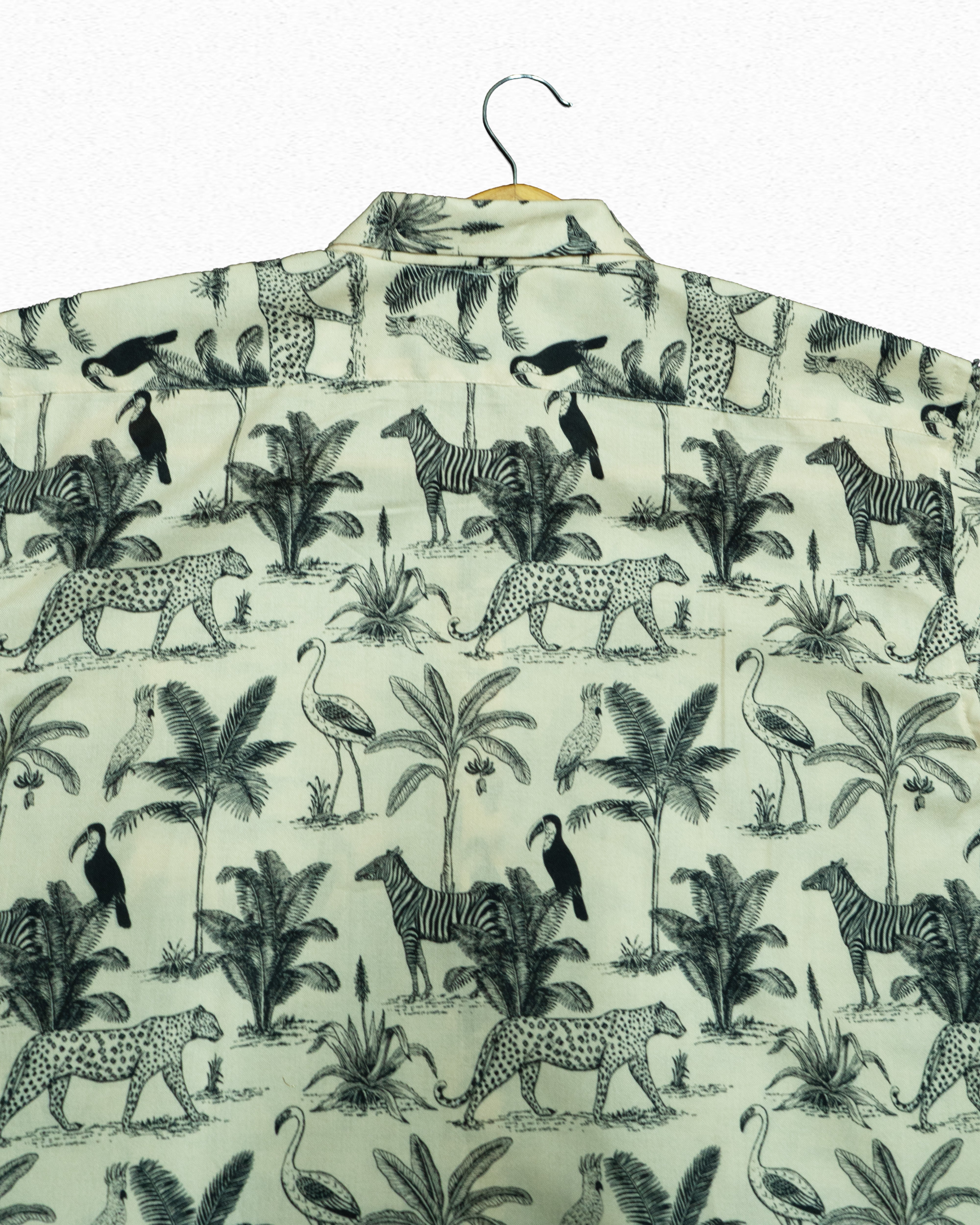 Mix Cotton Jungle Printed Men’s Shirt
