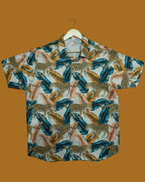 Men's Mix Cotton Printed Shirt