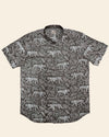 Men’s Mix Cotton TigerTropical Print Casual Shirt