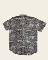 Men’s Mix Cotton TigerTropical Print Casual Shirt