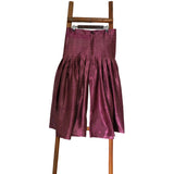 Women’s Gajji Silk Burgundy Pleated Trousers