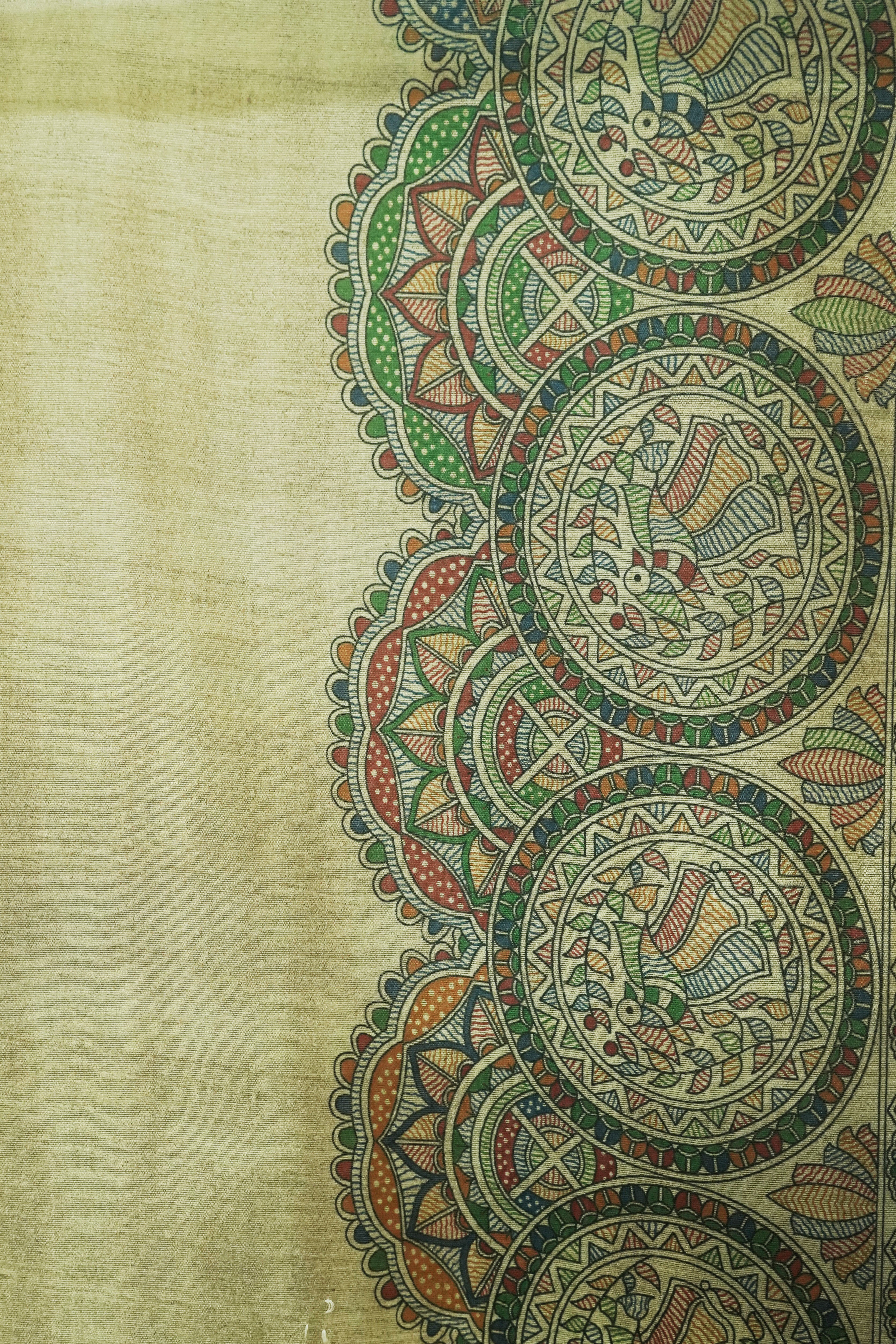 Gond Art Bamboo Silk Saree
