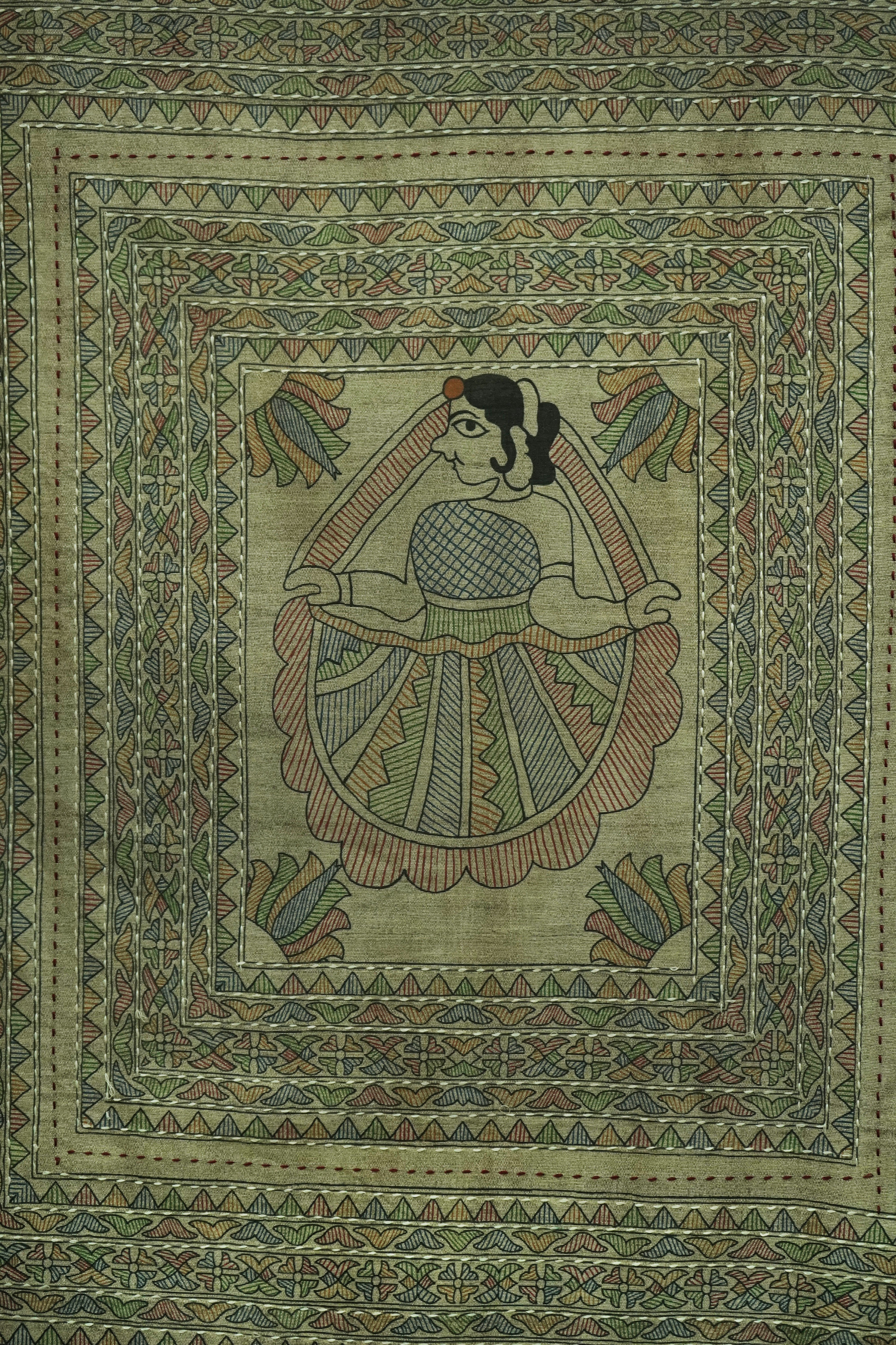Gond Art Bamboo Silk Saree