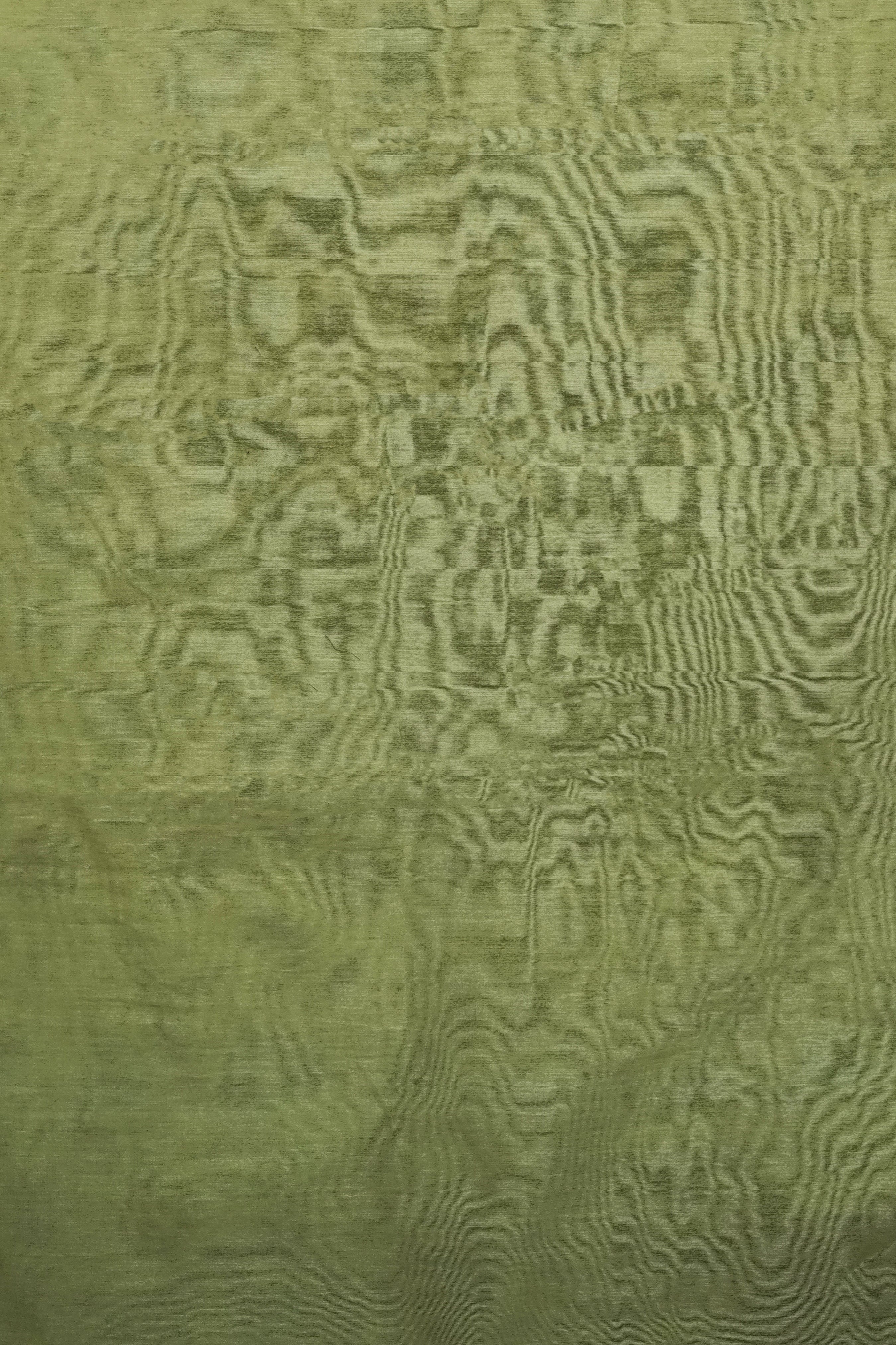 Elegant Beige & Olive Green Chanderi Cotton Silk Saree with Kalamkari Print