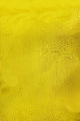 Traditional Mustard Yellow Ajrak Print Chanderi Cotton Silk Saree with Blouse Piece