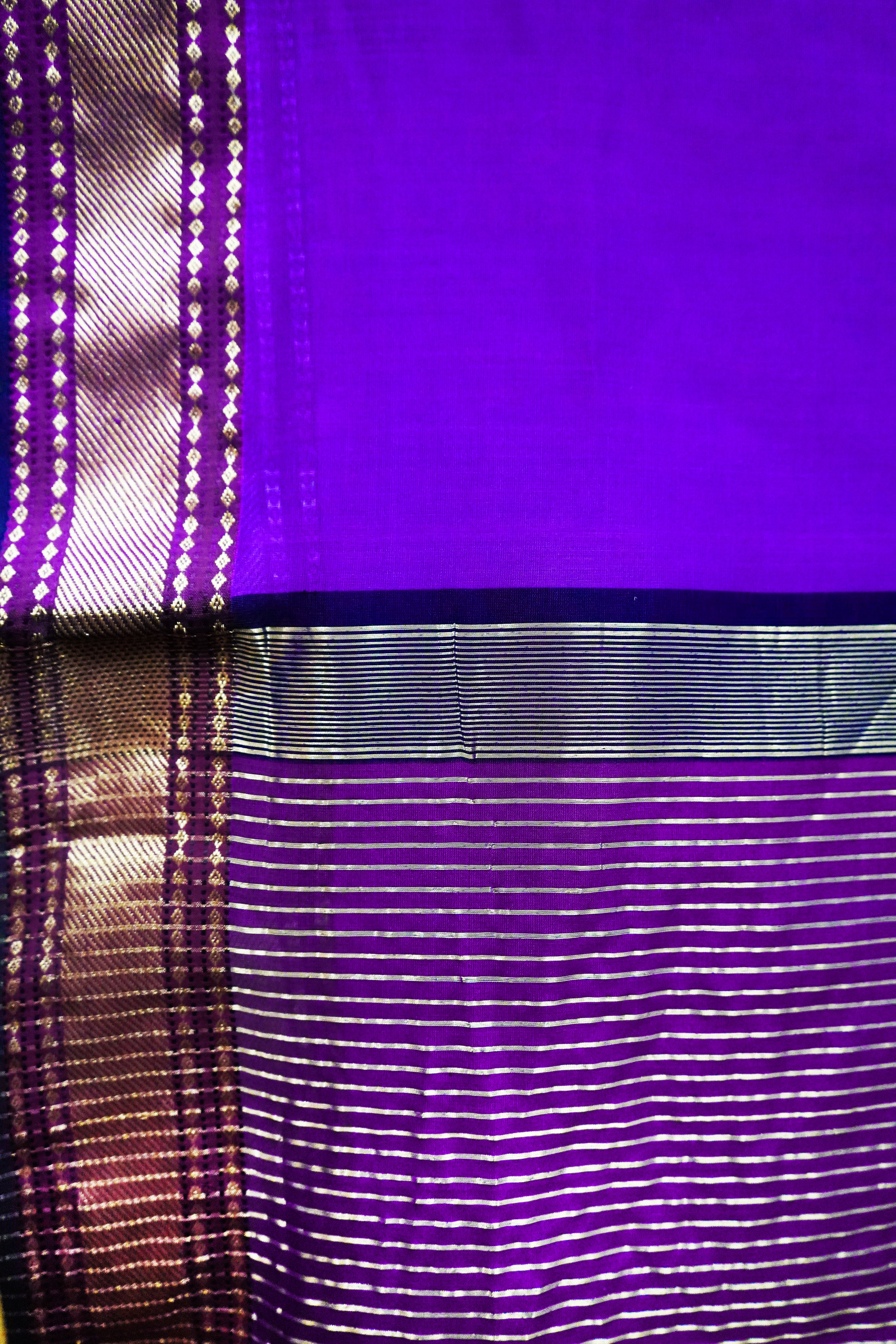 Maheshwari Cotton Silk Saree with Eye Border