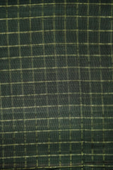 Maheshwari Cotton Silk SareeCheck Pattern with Silk Border & Golden Zari