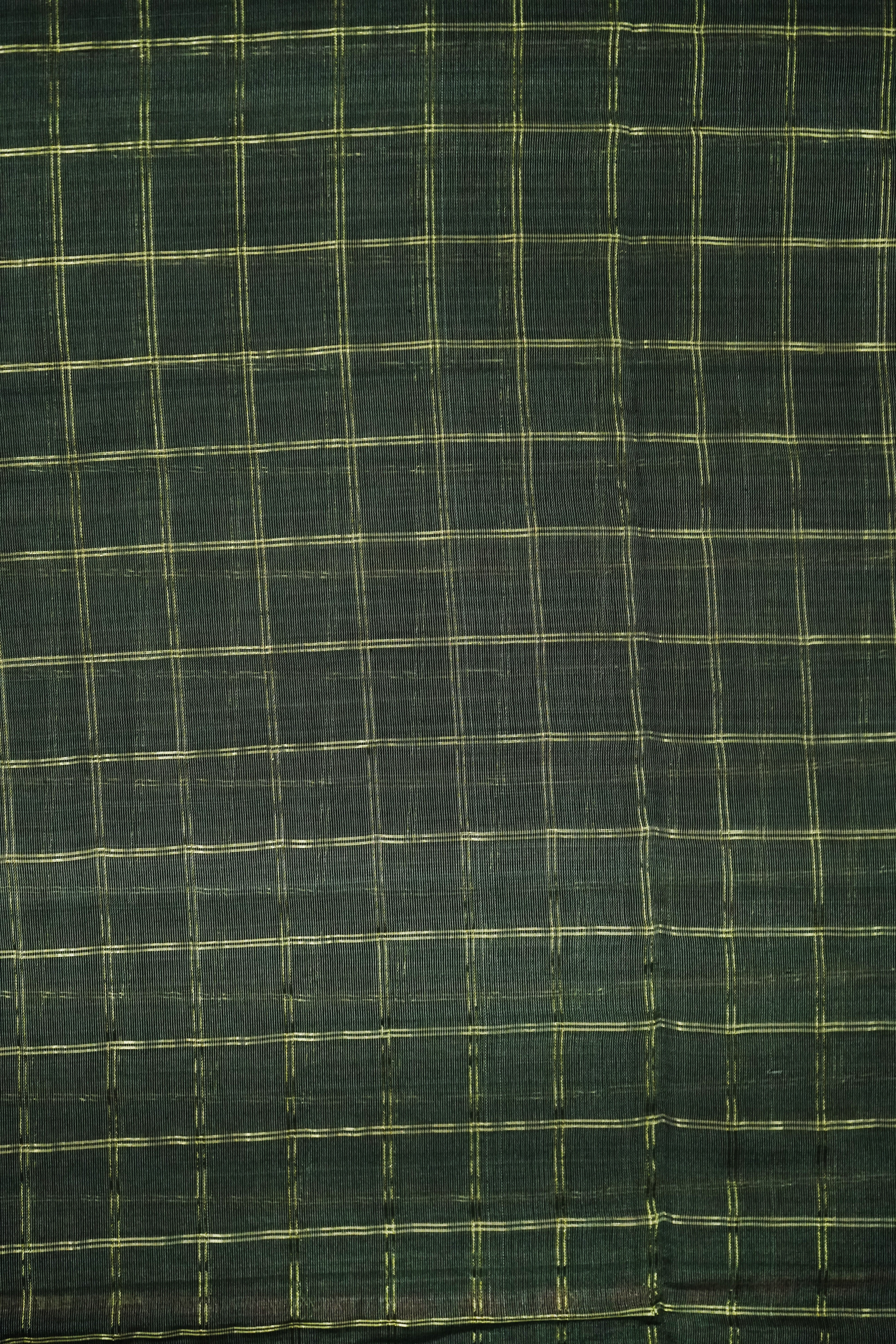 Maheshwari Cotton Silk SareeCheck Pattern with Silk Border & Golden Zari