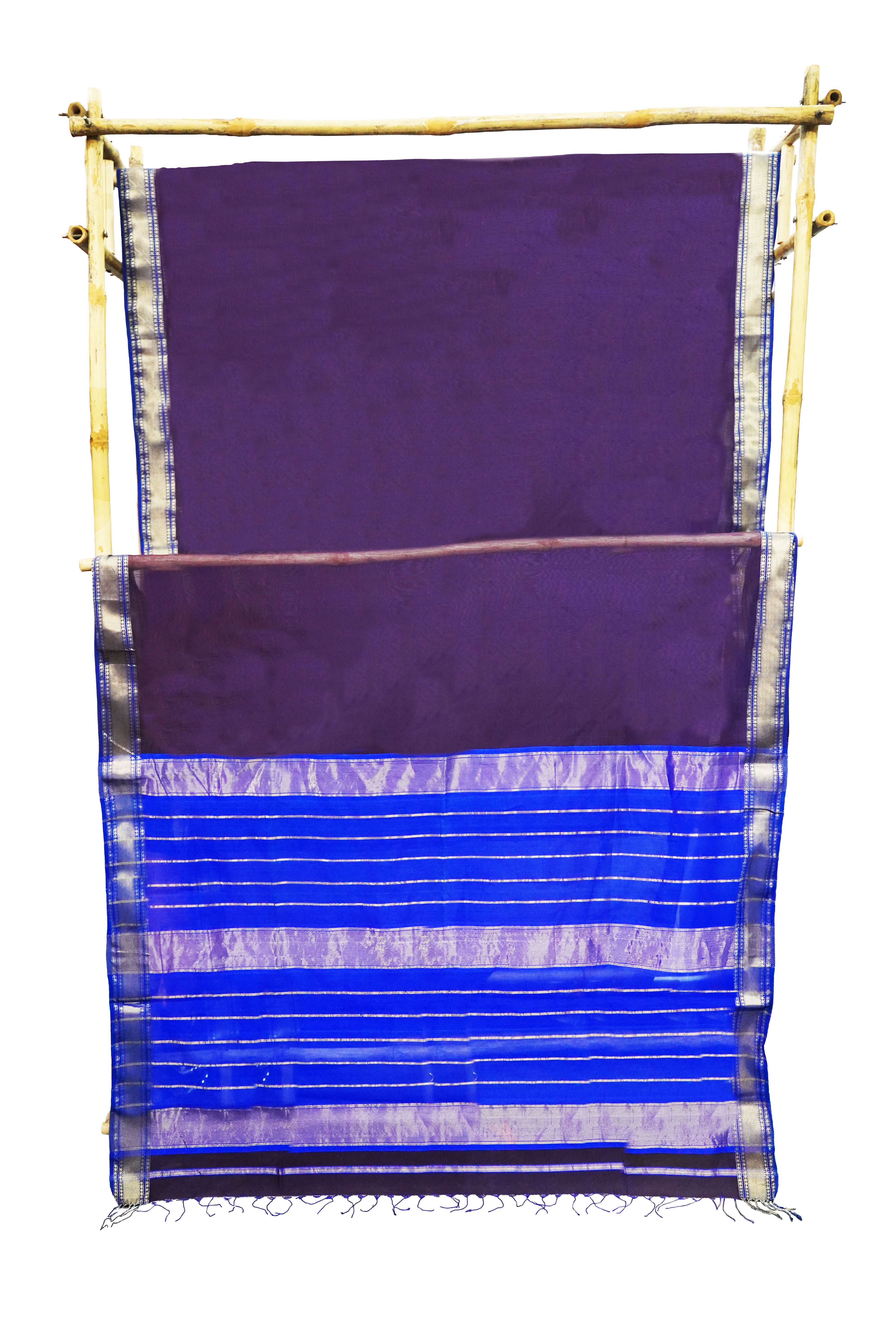 Maheshwari Cotton Silk Saree with Eye Border