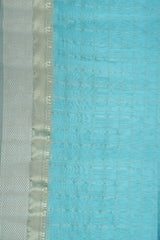 Maheshwari Cotton Silk Saree with Silk Check Border