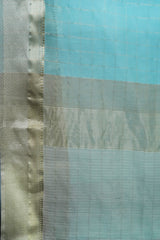 Maheshwari Cotton Silk Saree with Silk Check Border